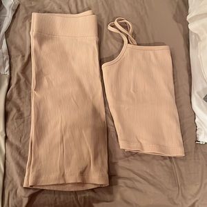 Eberjey pink tank and short set